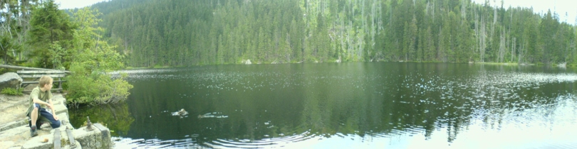 Prášilské jezero - svého času bylo v nepřístupném a bedlivě střeženém území...